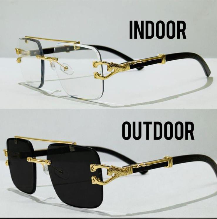 Photochromic Sunglasses – UV400 Protection | Indoor & Outdoor | Unbreakable Plastic Lenses