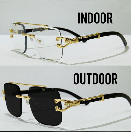 Photochromic Sunglasses – UV400 Protection | Indoor & Outdoor | Unbreakable Plastic Lenses